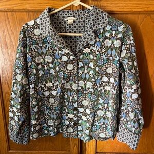 Vera Bradley Notch Collar Pajama Shirt